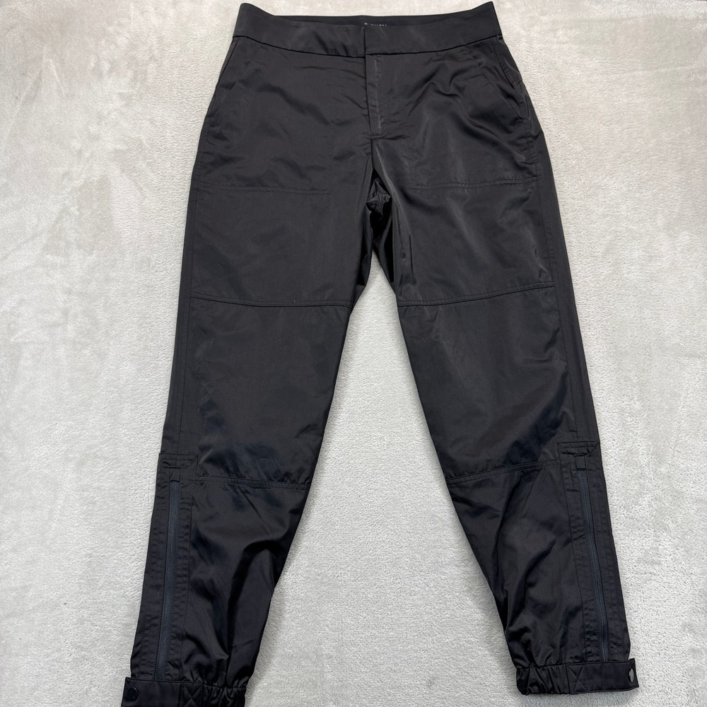 Athleta Pants Women's Radiant Jogger Black Athletic Lightweight Ankle Zip Travel